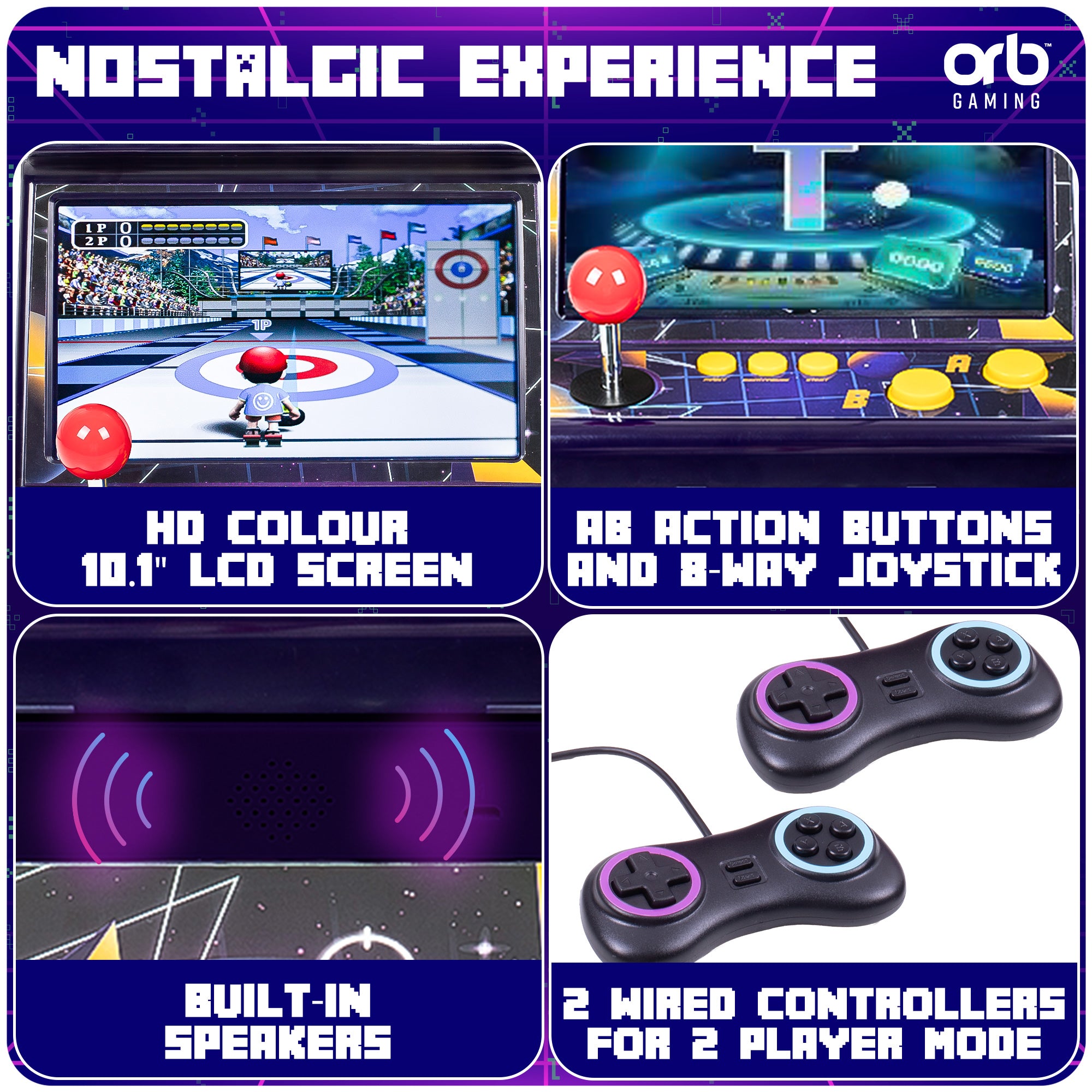 Orb TA90 - Tabletop Arcade Machine (150 Games)