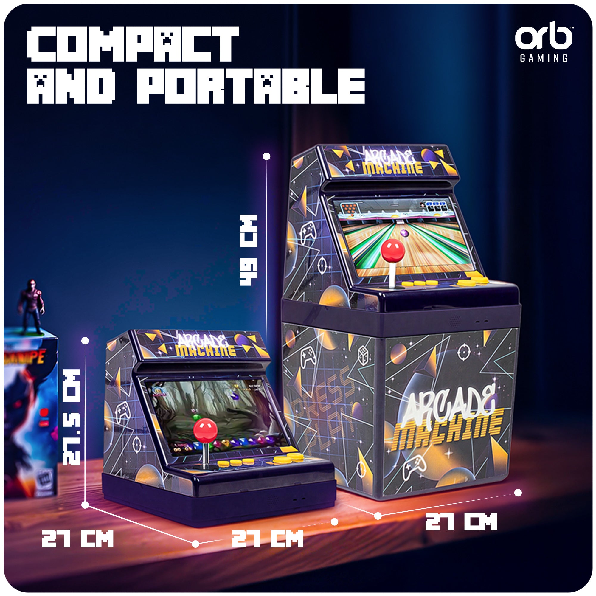 Orb TA90 - Tabletop Arcade Machine (150 Games)