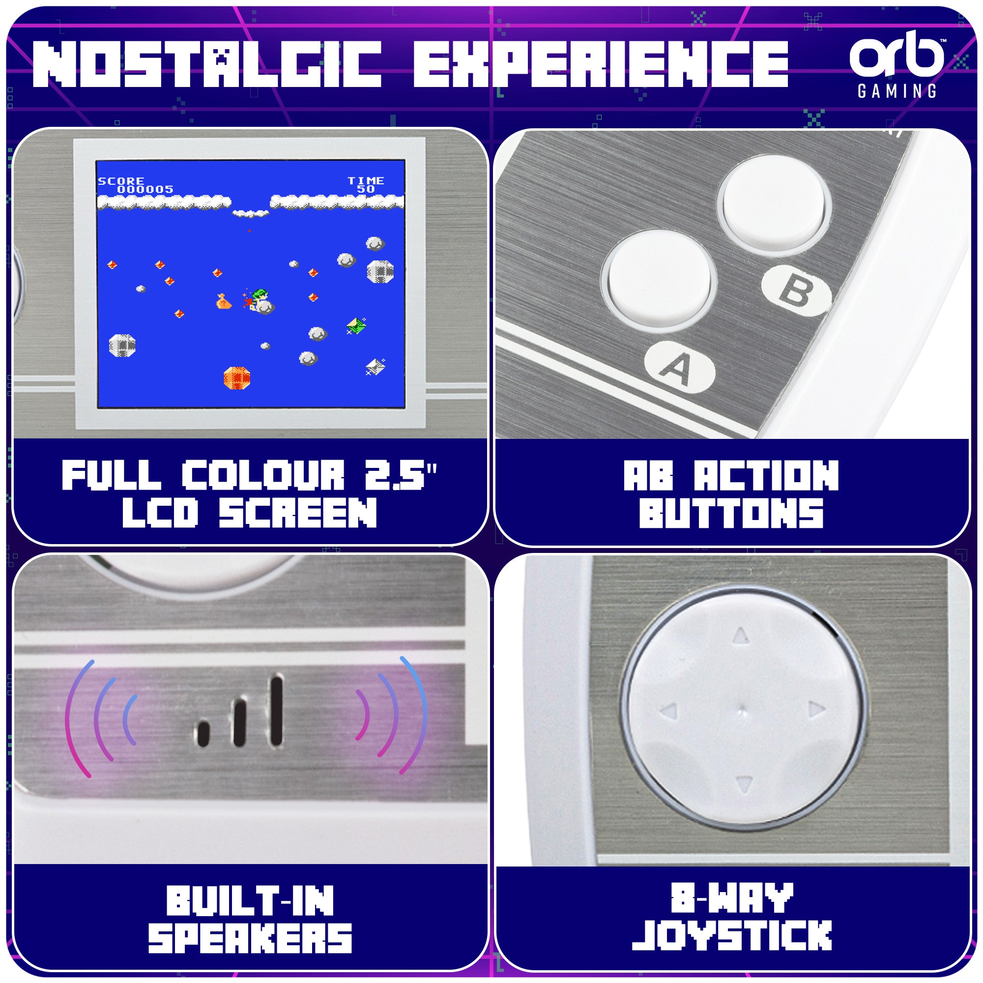 Handheld Games Console (240 Games)
