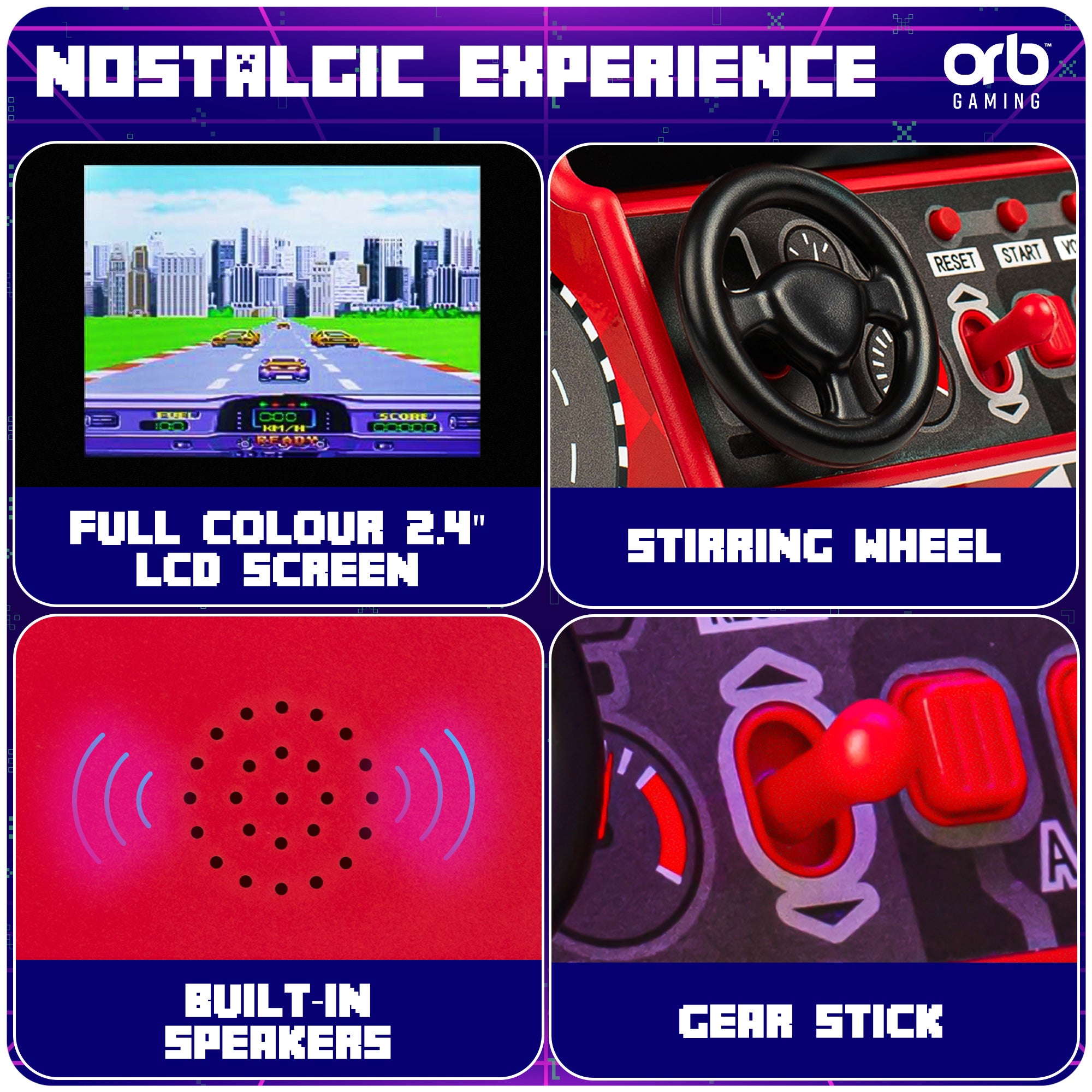 Handheld Racing Arcade Machine (30 Games)