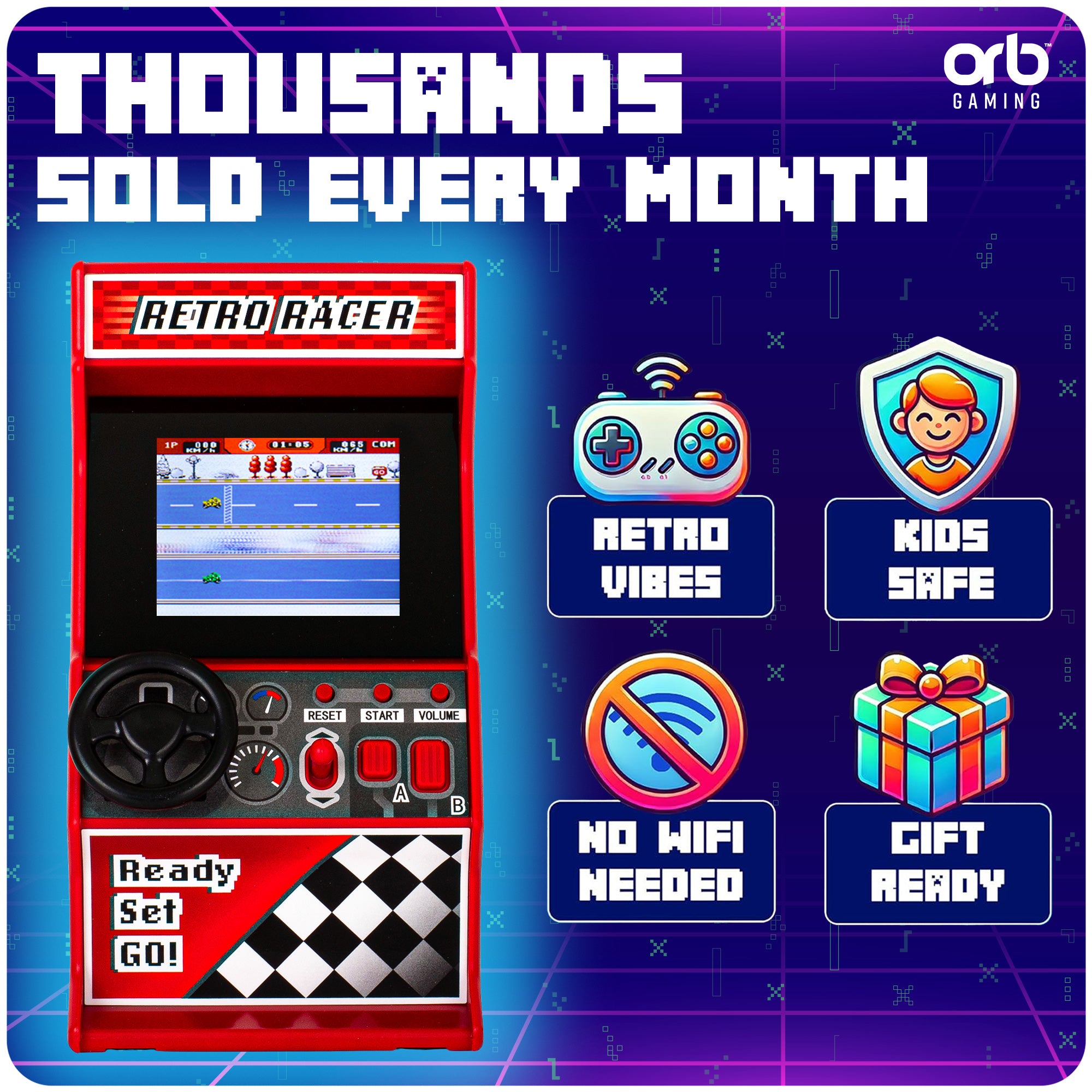 Handheld Racing Arcade Machine (30 Games)